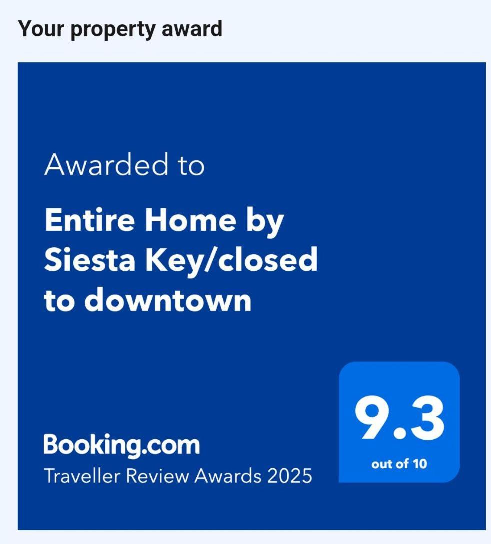 Entire Home By Siesta Key/Closed To Downtown Σεϊρασότα Εξωτερικό φωτογραφία